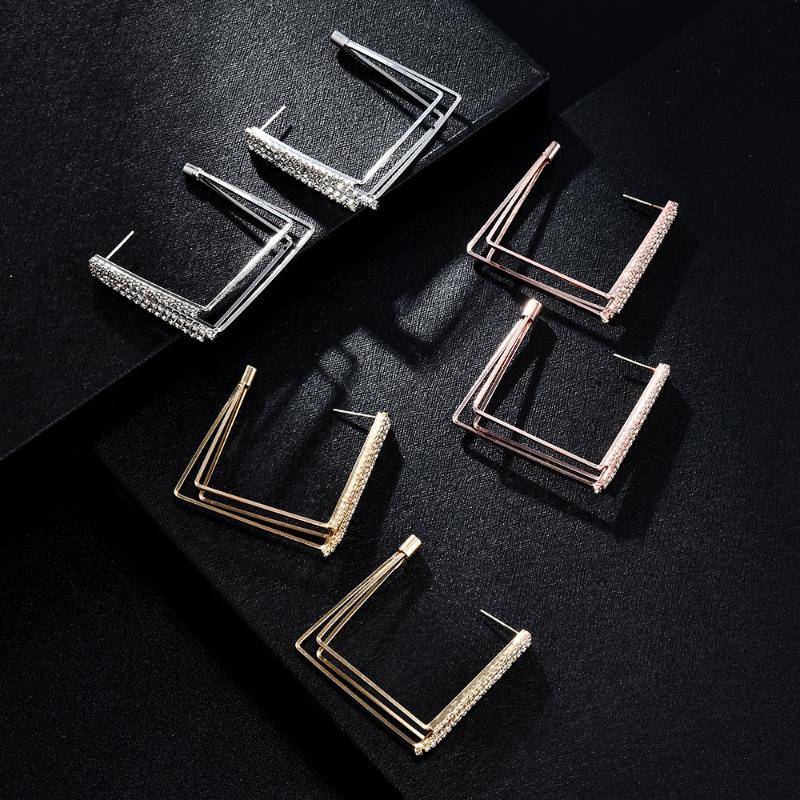 New Fashion Gold Geometric Shape Earrings Simple Ear Ring Ethnic Jewelry Gift Crystal Round Geometric Earrings for Women Bijoux
New Fashion Gold Geometric Shape Earrings Simple Ear Ring Ethnic Jewelry Gift Crystal Round Geometric Earrings for Women Bijoux