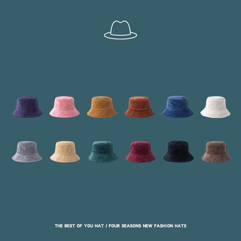 1 pc Women Girls Corduroy Korean Style Outdoor Warm Sun Hat Fishiing Caps Solid Color Vintage Woman Man Bucket Hats Headdress, Black 
1 pc Women Girls Corduroy Korean Style Outdoor Warm Sun Hat Fishiing Caps Solid Color Vintage Woman Man Bucket Hats Headdress, Black