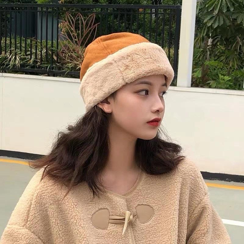 Plush winter autumn hats lady velvet thickened landlord warm hat Retro Day hat beanie cap bonnet, Army green 
Plush winter autumn hats lady velvet thickened landlord warm hat Retro Day hat beanie cap bonnet, Army green