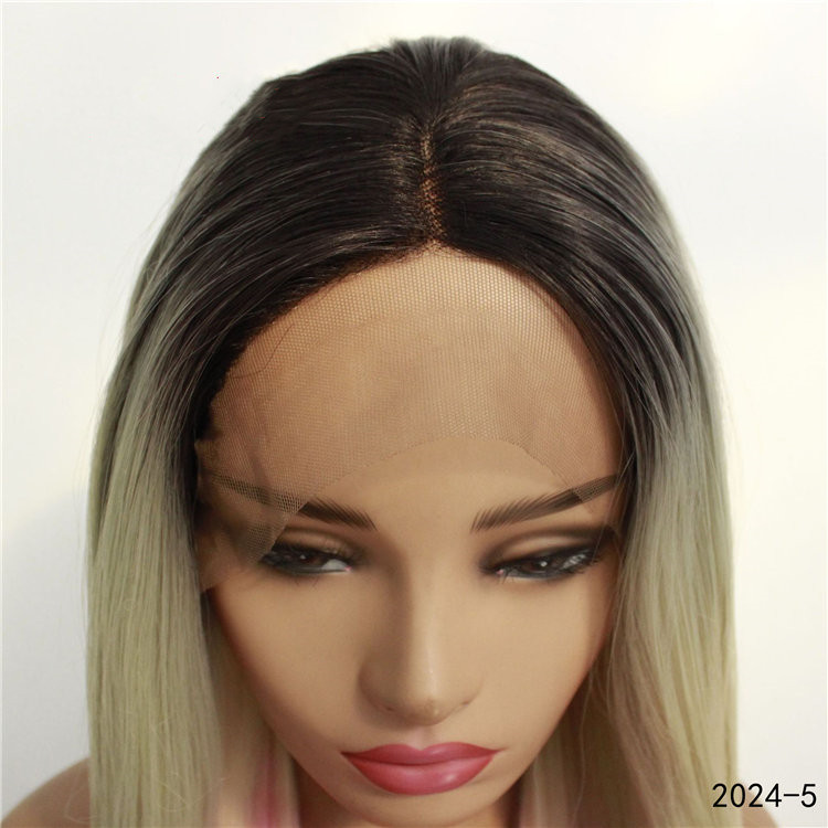 26 Inches Synthetic Lacefront Wig Simulation Human Hair Lace front Wigs Silky Straight Perruques 2023-1