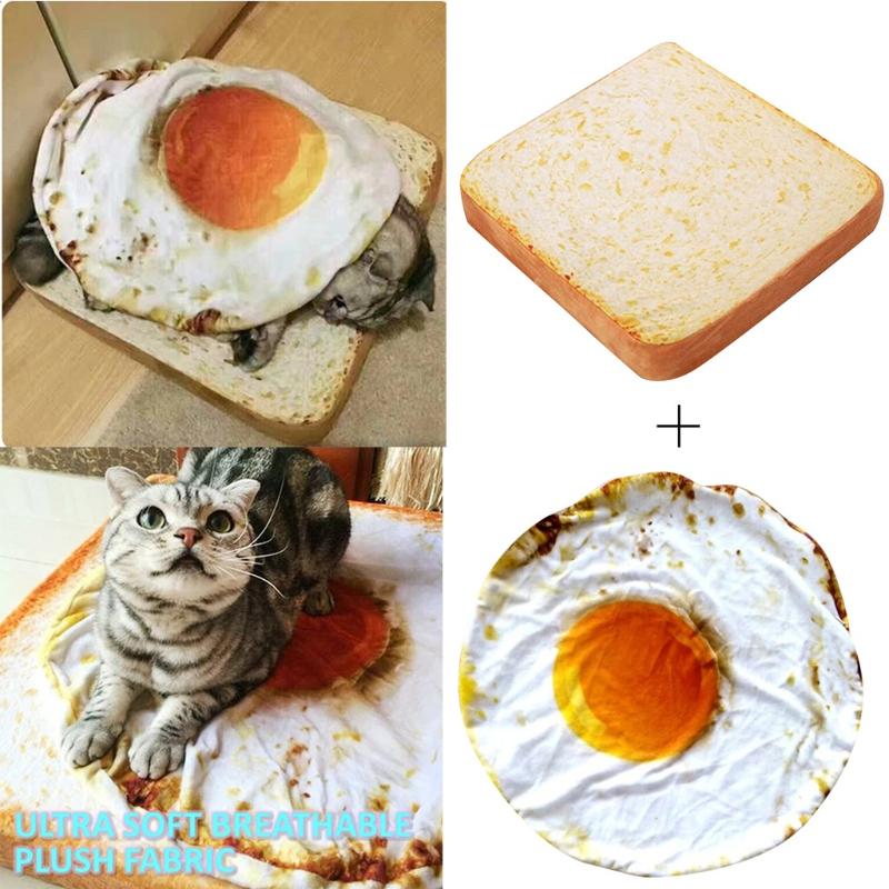 Pet Bed Dog Cat Mat Blanket Kennel Durable Soft Bread Poached Eggs Mats Four Seasons Durable Soft Toast Bread And Poached Eggs
Pet Bed Dog Cat Mat Blanket Kennel Durable Soft Bread Poached Eggs Mats Four Seasons Durable Soft Toast Bread And Poached Eggs