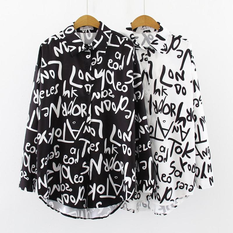 6colors Fashion Women's Blouses Blouse printing shirts Streetwear Long Sleeve Turn-Down Collar Loose Shirt Blusas Mujer, Black
6colors Fashion Women's Blouses Blouse printing shirts Streetwear Long Sleeve Turn-Down Collar Loose Shirt Blusas Mujer, Black
