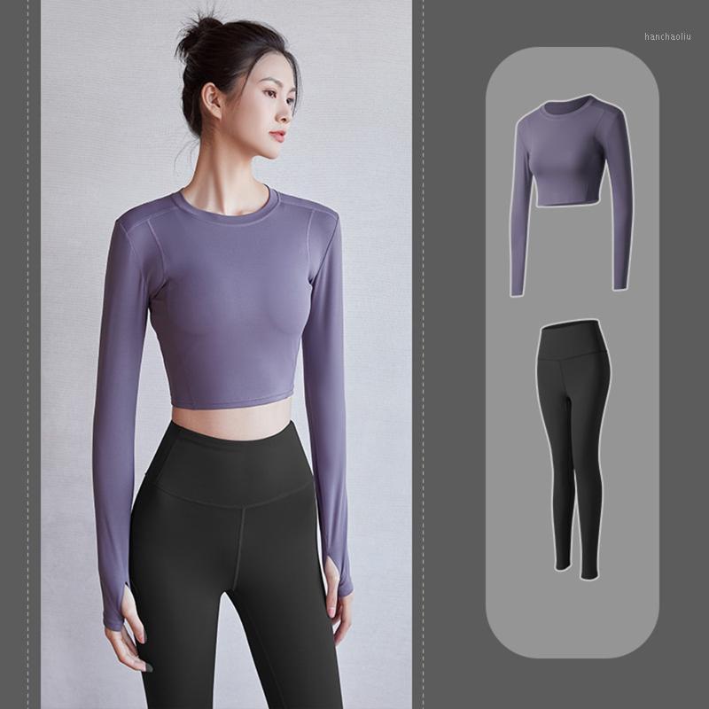 2PCS Seamless Yoga Set Women Workout Sportswear Long Sleeve Slim Stretch High-Waist Legging Pants Yoga Sports Solid Color Suit#1, Purple
2PCS Seamless Yoga Set Women Workout Sportswear Long Sleeve Slim Stretch High-Waist Legging Pants Yoga Sports Solid Color Suit#1, Purple