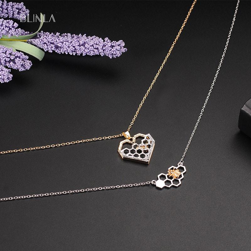 BLINLA Unique Charm Creative Heart Honeycomb Gold Pendant Necklaces for Women Girl Exquisite Personality Hollow Necklace Jewelry
BLINLA Unique Charm Creative Heart Honeycomb Gold Pendant Necklaces for Women Girl Exquisite Personality Hollow Necklace Jewelry