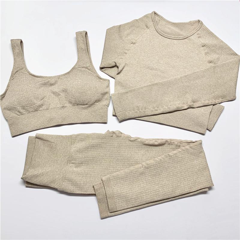 Women' Sportswear Yoga Set Workout Clothes Athletic Wear Sports Gym Legging Seamless Fitness Bra Crop Top Long Sleeve Yoga Suit, 2pcs bra dark gray
Women' Sportswear Yoga Set Workout Clothes Athletic Wear Sports Gym Legging Seamless Fitness Bra Crop Top Long Sleeve Yoga Suit, 2pcs bra dark gray