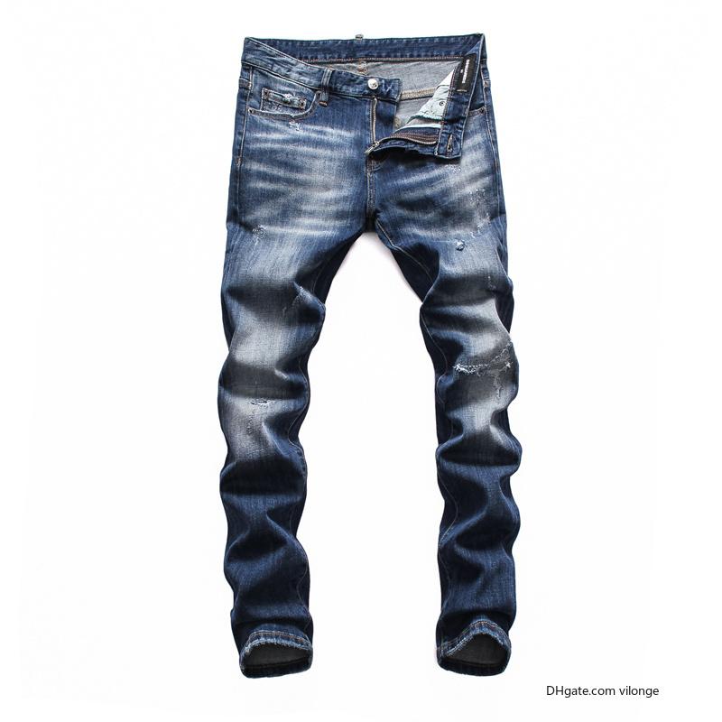 DSQ UARED2 mens luxury designer jeans black ripped biker skinny motorcycle DSN12 pants pour brand hommes men s Blue Fashion Tight de nFV
DSQ UARED2 mens luxury designer jeans black ripped biker skinny motorcycle DSN12 pants pour brand hommes men s Blue Fashion Tight de nFV