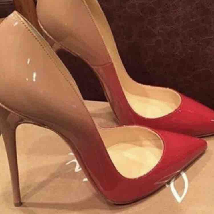 2020 red bottom fashion high heels for women party wedding triple black nude yellow pink glitter spikes Pointed peep Toes Pumps Dress shoes, Green
2020 red bottom fashion high heels for women party wedding triple black nude yellow pink glitter spikes Pointed peep Toes Pumps Dress shoes, Green