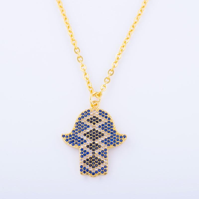 Vintage Micro Pave Colorful Zircon Crystal Palm Hamsa Charms Necklace Wholesale Copper Long Chain Best Friends Pendant Diy Colar
Vintage Micro Pave Colorful Zircon Crystal Palm Hamsa Charms Necklace Wholesale Copper Long Chain Best Friends Pendant Diy Colar