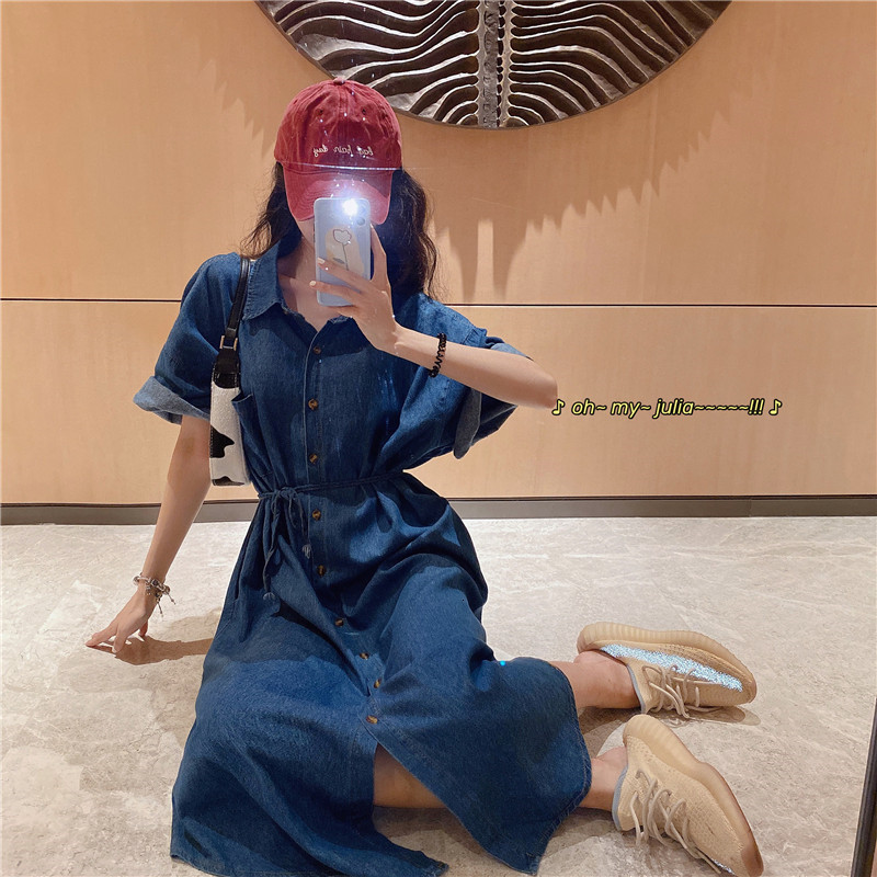 2021 New Womens Summer Arrival Solid Button Lace Up Blue Jeans Denim T-shirt Short Sleeve Casual Loose Shirt N94q
2021 New Womens Summer Arrival Solid Button Lace Up Blue Jeans Denim T-shirt Short Sleeve Casual Loose Shirt N94q