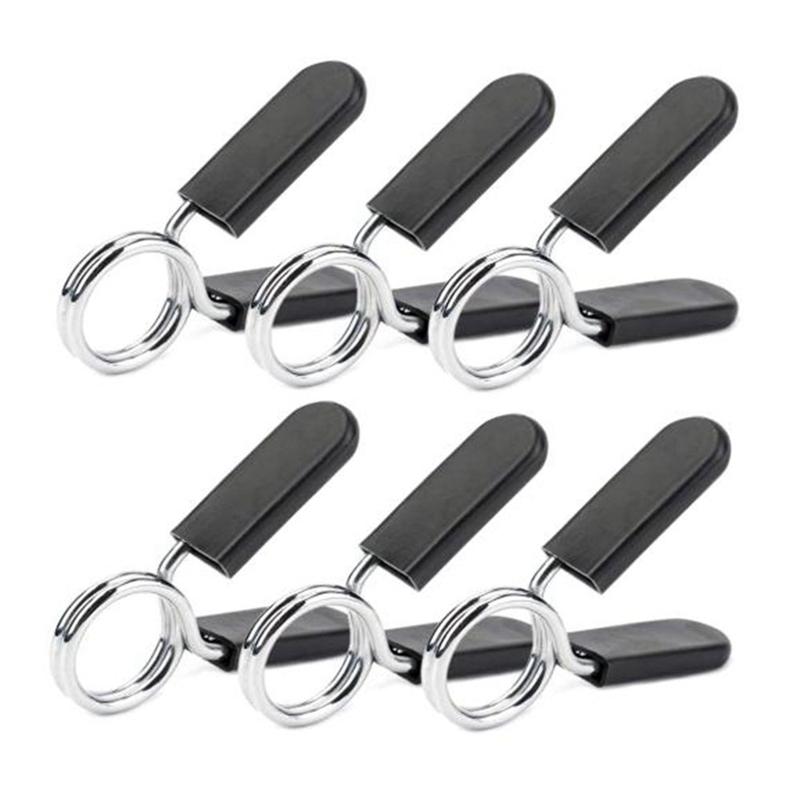 Hot 6 Pcs Barbell Spring Clip 30mm Exercise Collars Barbell Clip Clamps for Bar Dumbbells Gym Fitness Training, Silver
Hot 6 Pcs Barbell Spring Clip 30mm Exercise Collars Barbell Clip Clamps for Bar Dumbbells Gym Fitness Training, Silver