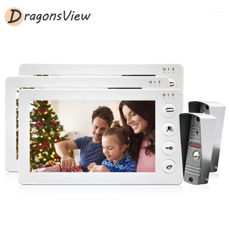 DragonsView 7 inch Wired Video Door Phone System Visual Intercom 1200TVL with 3 Monitors and 2 Doorbell Cameras for Apartment1
DragonsView 7 inch Wired Video Door Phone System Visual Intercom 1200TVL with 3 Monitors and 2 Doorbell Cameras for Apartment1