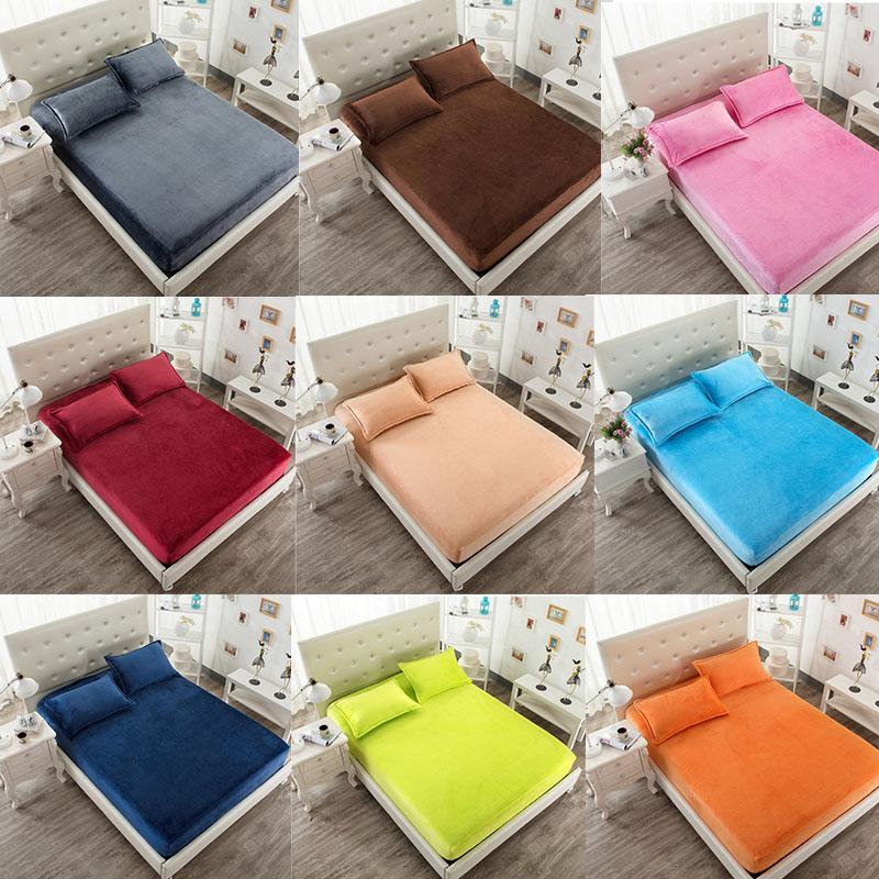 Velvet Warm Flannel Fleece 25cm Hight Twin/Full/Queen/ Size Fitted Sheet Bed Solid Color Gray Pink BlueWineGreenOrangePurple
Velvet Warm Flannel Fleece 25cm Hight Twin/Full/Queen/ Size Fitted Sheet Bed Solid Color Gray Pink BlueWineGreenOrangePurple