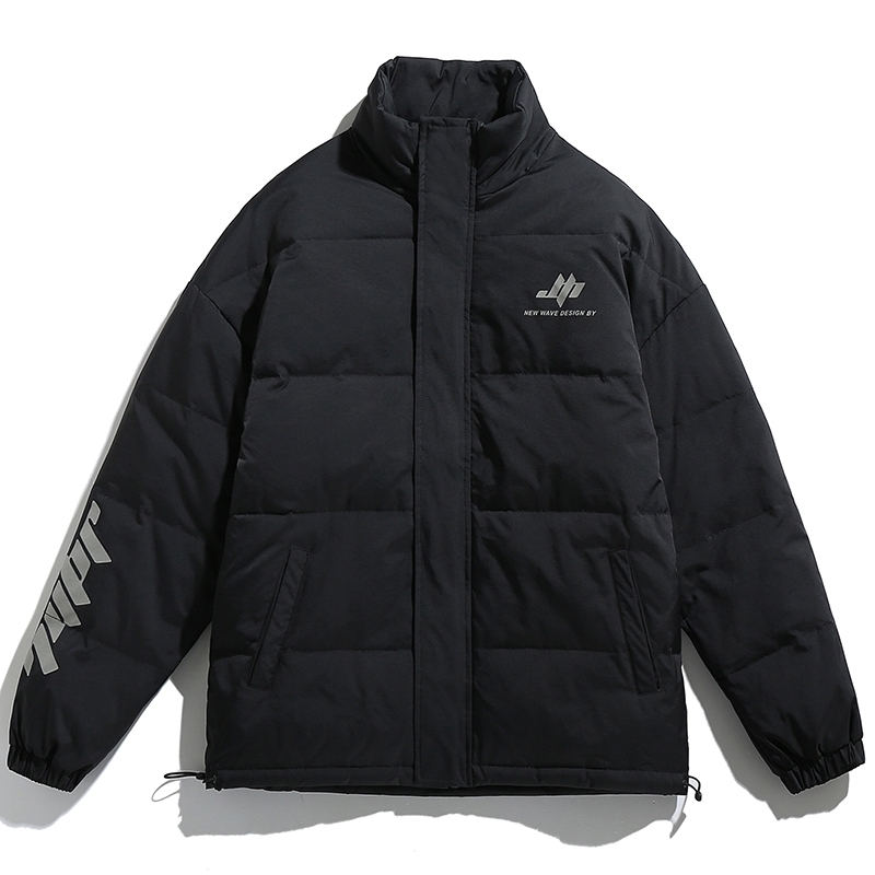 SingleRoad Men's Cotton Padded Jacket Winter Coat Parka Bombers Solid Oversized Windproof Hip Hop Streetwear Jacket For Men 201127