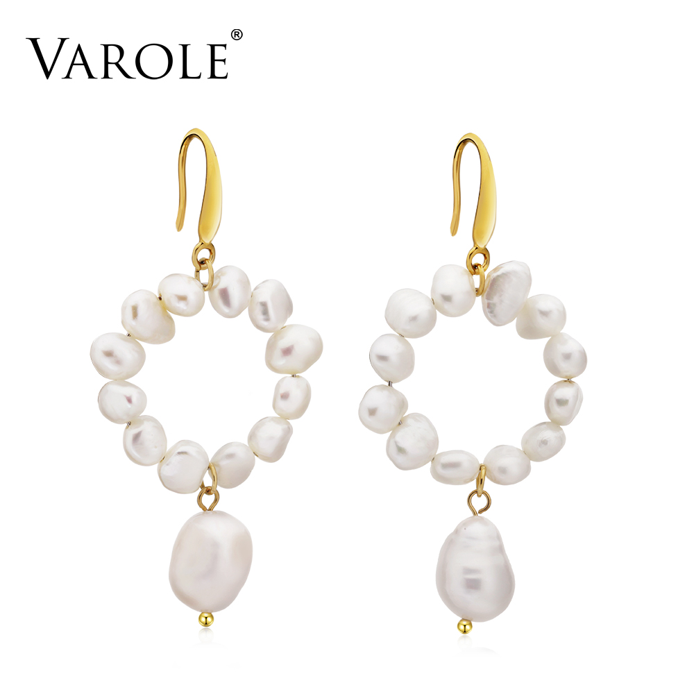 VAROLE Drop Earrings For Women Fashion Handmade Natural Pearls Dangle Earings Statement Holiday Jewelry
VAROLE Drop Earrings For Women Fashion Handmade Natural Pearls Dangle Earings Statement Holiday Jewelry