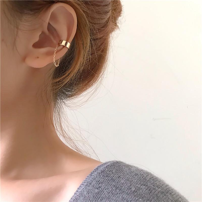 Clip-on & Screw Back 2021 Simple Fashion Punk Style Earrings Chain Tassel Clip Ear Cuff For Women Jewelry Gift, Silver
Clip-on & Screw Back 2021 Simple Fashion Punk Style Earrings Chain Tassel Clip Ear Cuff For Women Jewelry Gift, Silver