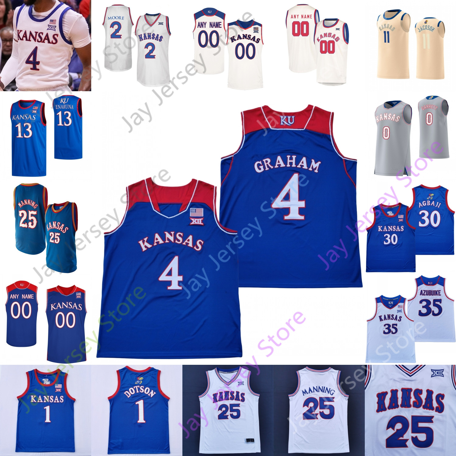 Kansas Jayhawks Basketball Jersey NCAA College Ochai Agbaji Marcus Garrett Tristan Enaruna Bryce Thompson David McCormack Wilson Enaruna, White former
Kansas Jayhawks Basketball Jersey NCAA College Ochai Agbaji Marcus Garrett Tristan Enaruna Bryce Thompson David McCormack Wilson Enaruna, White former