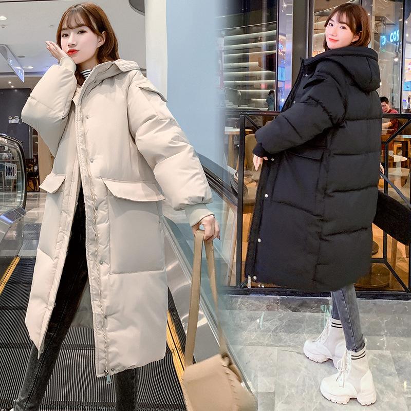 Winter jacket women 2021 Casual solid coat female long Korean plus size hooded big pocket ropa de mujer jacket thickening tide, Black
Winter jacket women 2021 Casual solid coat female long Korean plus size hooded big pocket ropa de mujer jacket thickening tide, Black