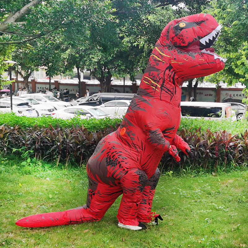 Adult Inflatable Dinosaur Costume T REX Cosplay Party Costum Halloween Costumes for Men Women Anime Fancy Dress Suit LJ200930