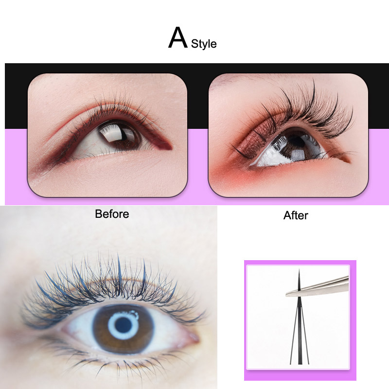 A-type Grafted Hair Planting Eyelashes Natural Artificial False Eyelashes Makeup 7 Pairs