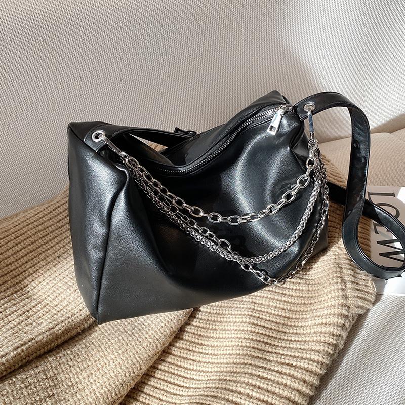 Luxury Chain Shoulder Bag Ladies Vintage PU Leather Bags Fashion Chain Crossbody Bag Women Handbags, Black
Luxury Chain Shoulder Bag Ladies Vintage PU Leather Bags Fashion Chain Crossbody Bag Women Handbags, Black