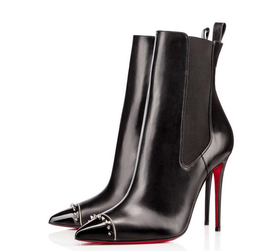 News red bottom sexy high heels boots Patent Leather women party wedding spikes Pointed Pumps Dress shoes, Black
News red bottom sexy high heels boots Patent Leather women party wedding spikes Pointed Pumps Dress shoes, Black