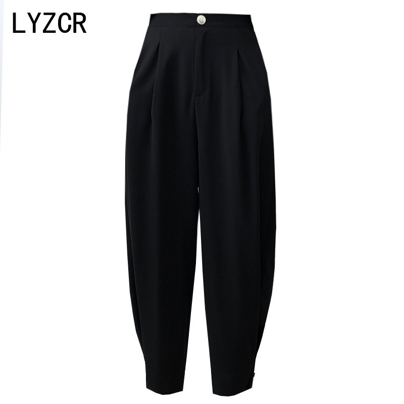 Wide Leg Loose Pants Female Trousers Spring Stright Harem Pants Women White High Waist Pants For Women Office Trousers 201031