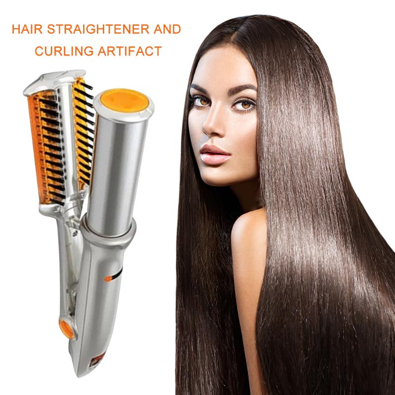 2 in 1 Hair Straightener Iron Curling Curler Portable Hot Comb Brush Curling Iron Wand Roller Hairdressing Tool
2 in 1 Hair Straightener Iron Curling Curler Portable Hot Comb Brush Curling Iron Wand Roller Hairdressing Tool