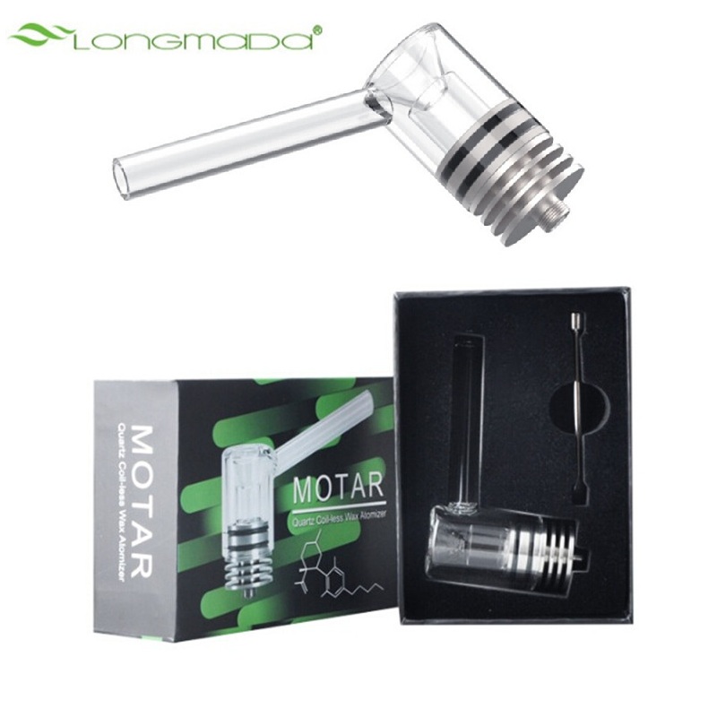 Authentic Longmada Motar Wax Tank Vaporizer 45W Max Support Concentrate Atomizer Glass Pipe Dabber 22mm Diameter for 510 Thread Box Mod Batt
Authentic Longmada Motar Wax Tank Vaporizer 45W Max Support Concentrate Atomizer Glass Pipe Dabber 22mm Diameter for 510 Thread Box Mod Batt