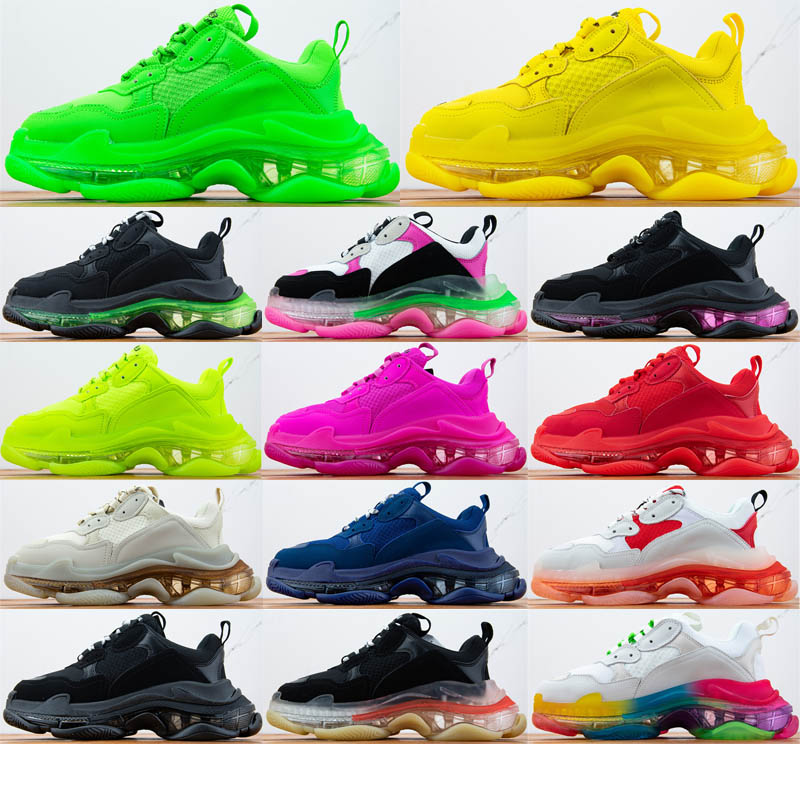 Top Quality Clear Sole Paris Triple S Fashion Platform Sneakers 17FW Beige Green Neon Yellow Triple Balck White Red Men Women Casual Shoes, P1
Top Quality Clear Sole Paris Triple S Fashion Platform Sneakers 17FW Beige Green Neon Yellow Triple Balck White Red Men Women Casual Shoes, P1