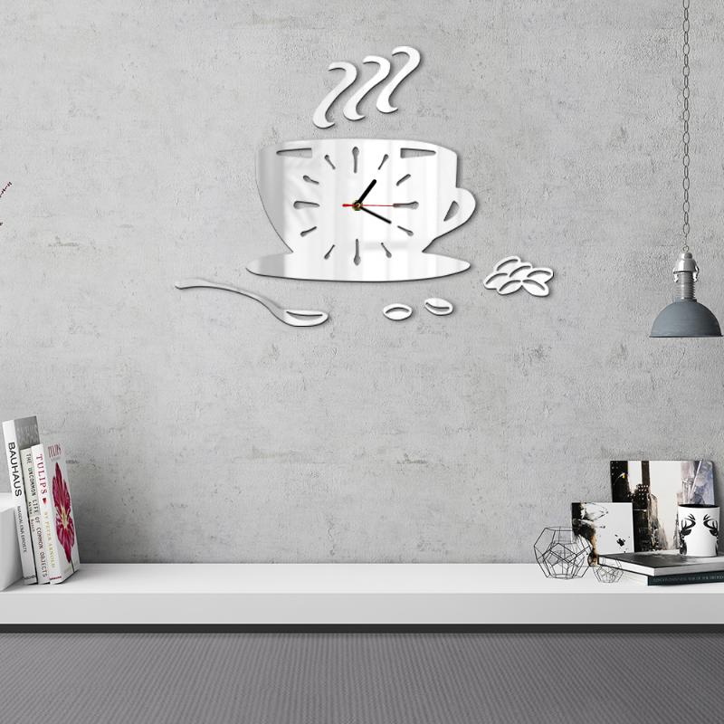 Coffee Cup Cafe Shop Modern Wall Art DIY Wall Clock Coffee Beans Acrylic Mirror Effect Hanging Clock Watch House Decor
Coffee Cup Cafe Shop Modern Wall Art DIY Wall Clock Coffee Beans Acrylic Mirror Effect Hanging Clock Watch House Decor