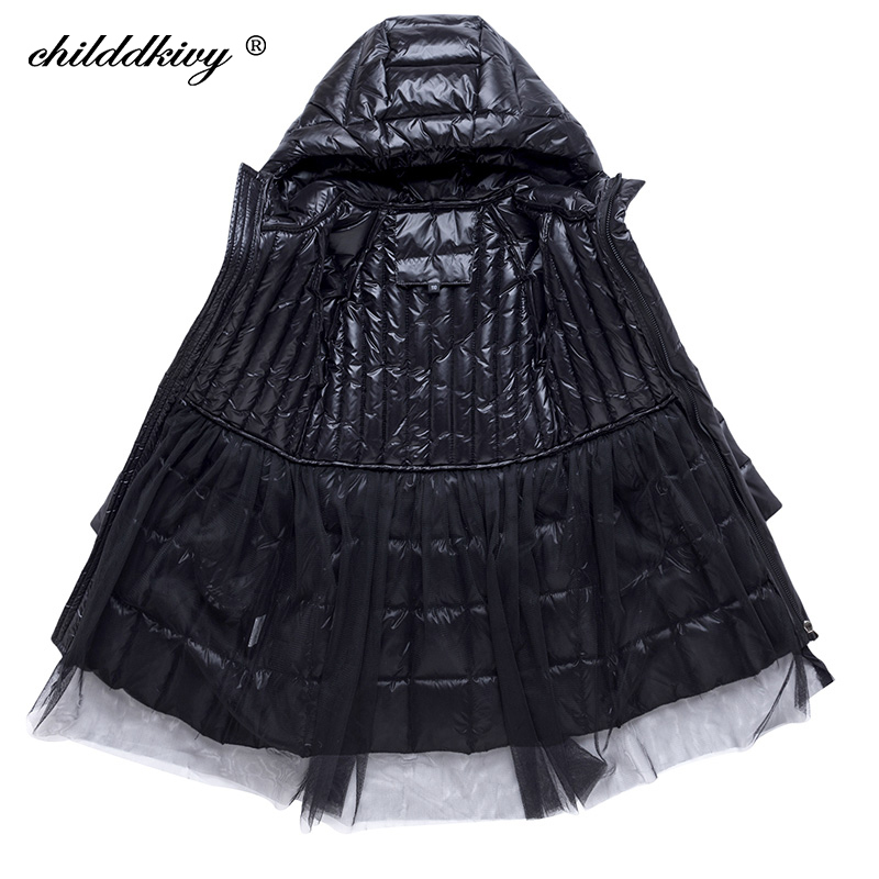 Winter Down Jacket for Girls Baby Clothes Thick Kids down coat Winter Parka for Girl Snowsuit Children's Clothing 2 to 8 years LJ201125
