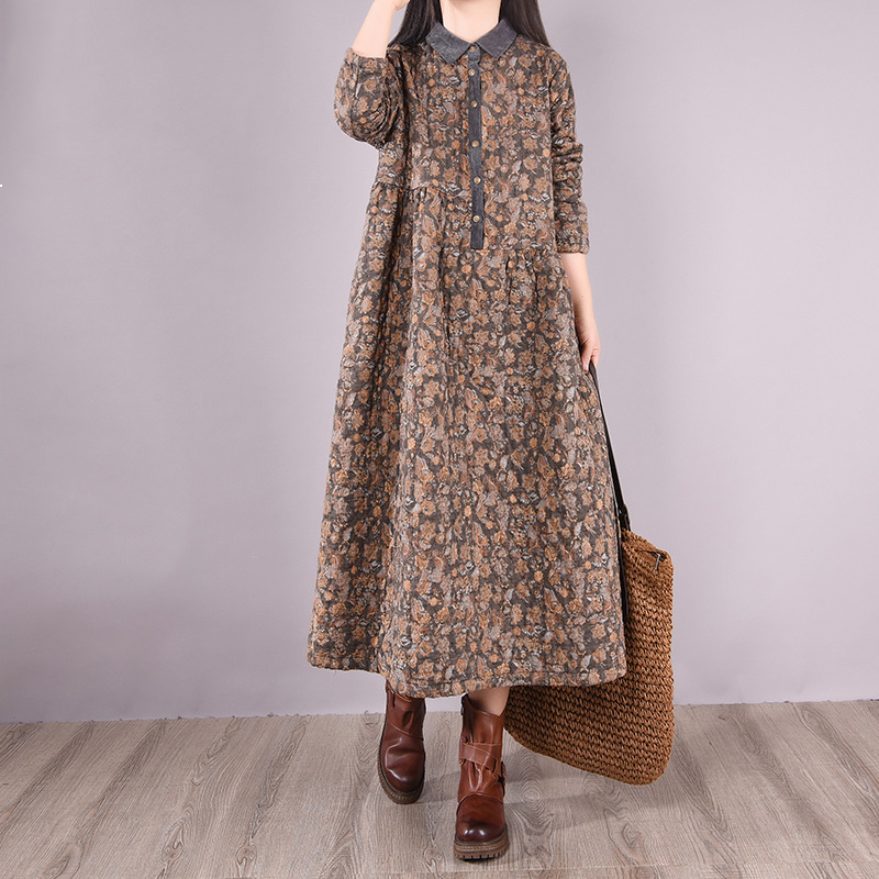 2021 New Women's Dress Autumn New Winter Padded Round-rolled Long Lapel Literary Comfortable Casual Fashion Dress-1 Kj1r, Black
2021 New Women's Dress Autumn New Winter Padded Round-rolled Long Lapel Literary Comfortable Casual Fashion Dress-1 Kj1r, Black