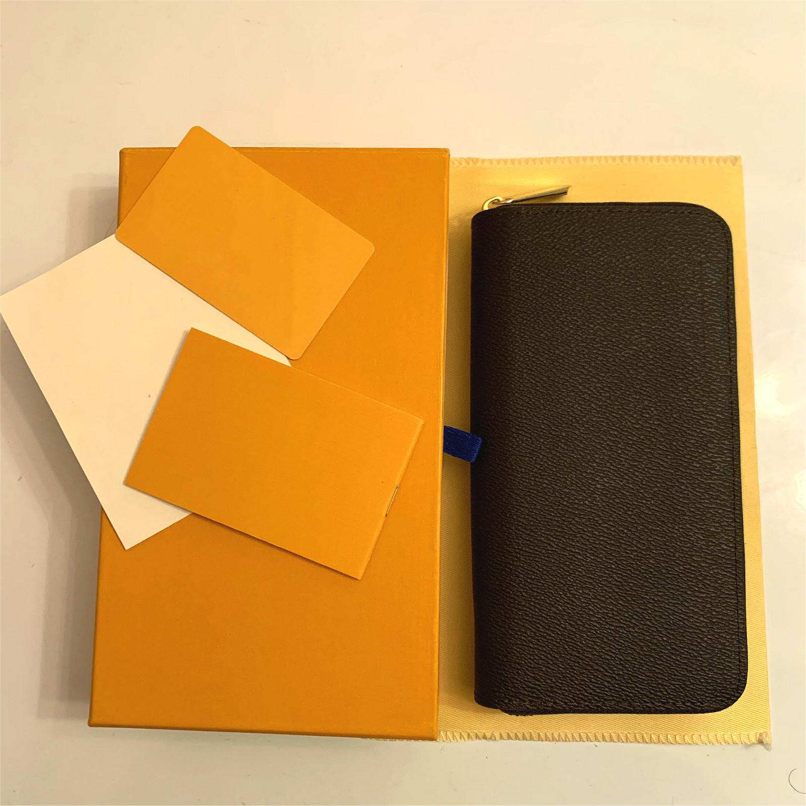 Wholesale 6 colors fashion single zipper men women leather wallet lady ladies long purse with orange box card 60017, With box
Wholesale 6 colors fashion single zipper men women leather wallet lady ladies long purse with orange box card 60017, With box