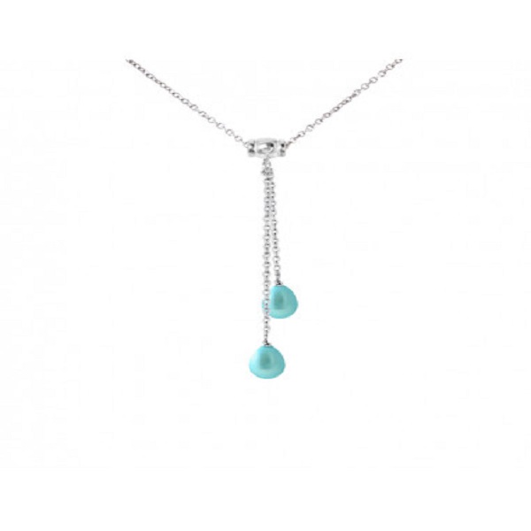 PERLINEA Necklace Toi Moi 2 Cultured Freshwater Pearls Diameter 78 mm Turquoise Blue Woman Jewel Silver 925 Thousandths
PERLINEA Necklace Toi Moi 2 Cultured Freshwater Pearls Diameter 78 mm Turquoise Blue Woman Jewel Silver 925 Thousandths
