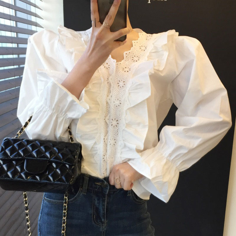 2021 New Women's Shirts Solid Fashion Cleavage v Mesh Fringe Enlargement Blouses in the Shirt Spring B9OJ, White
2021 New Women's Shirts Solid Fashion Cleavage v Mesh Fringe Enlargement Blouses in the Shirt Spring B9OJ, White