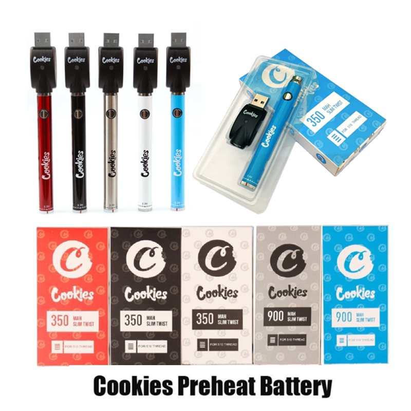 Cookies Battery Vape Carts Battery Starter Kit 350mAh 510 Thread Preheating Battery with USB Charger Bottom Adjustable Batteries
Cookies Battery Vape Carts Battery Starter Kit 350mAh 510 Thread Preheating Battery with USB Charger Bottom Adjustable Batteries