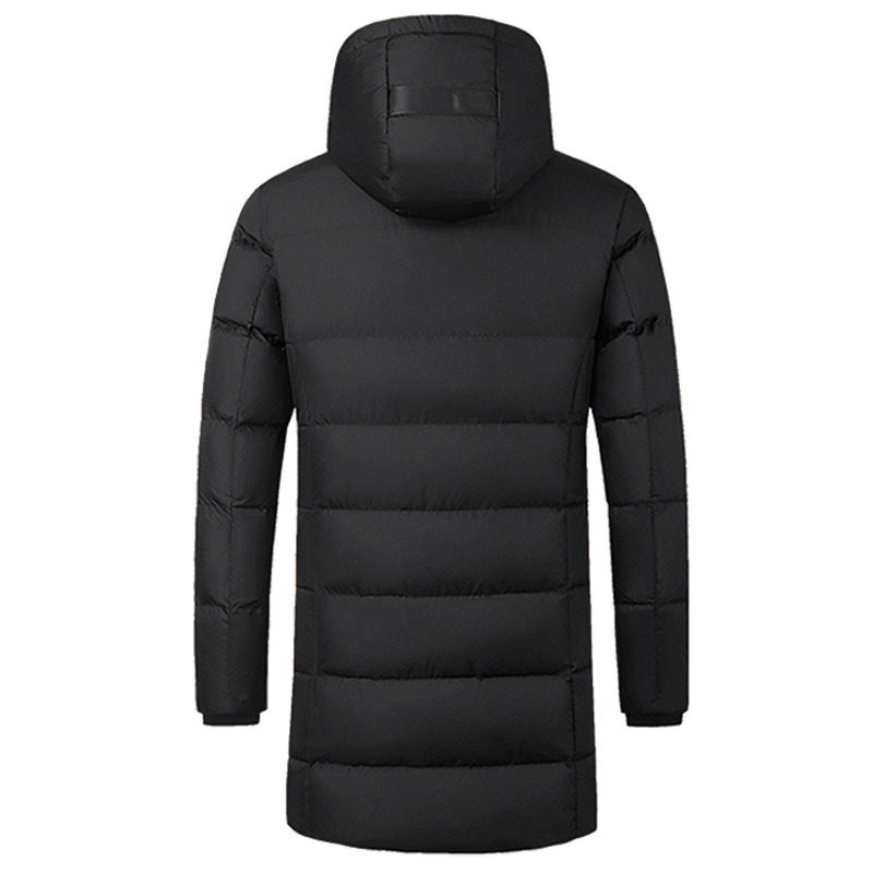 PARATAGO Winter Warm Heated Jackets Long Section Electric Heating Coat Outdoors Cotton Men Women Hight Quality Down Jacket P9111 201114