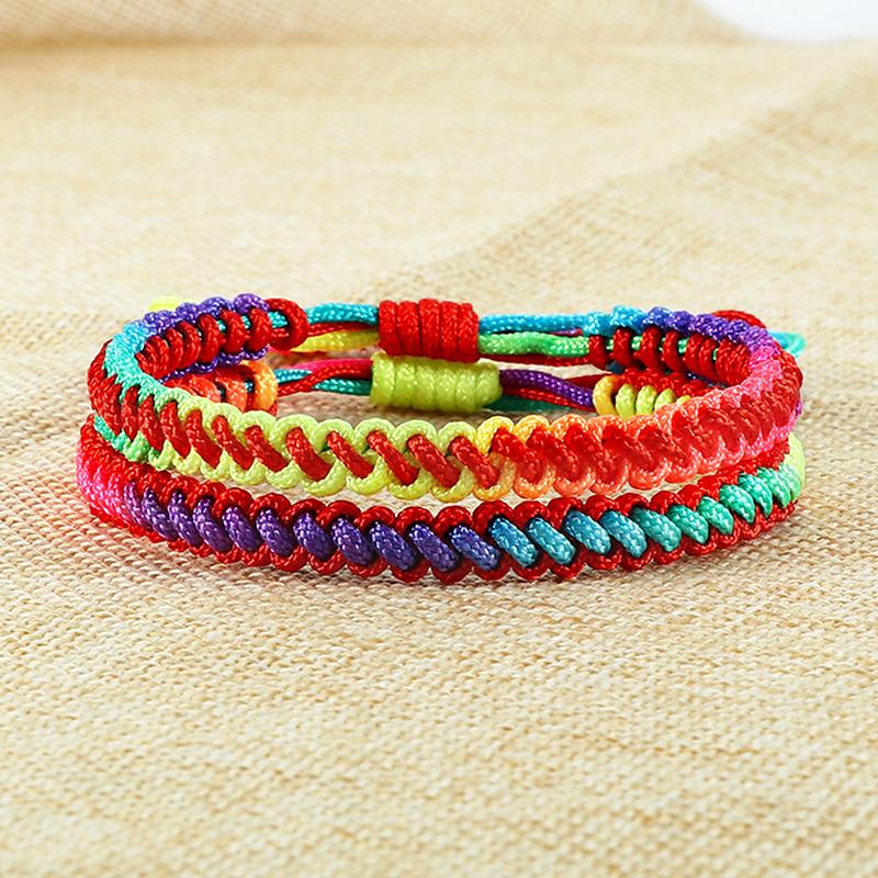 High Quality Handmade Bracelet Set Fashion Rainbow Rope Adjustable Weave Friendship Bracelets Love Couples lucky Charms Jewelry
High Quality Handmade Bracelet Set Fashion Rainbow Rope Adjustable Weave Friendship Bracelets Love Couples lucky Charms Jewelry