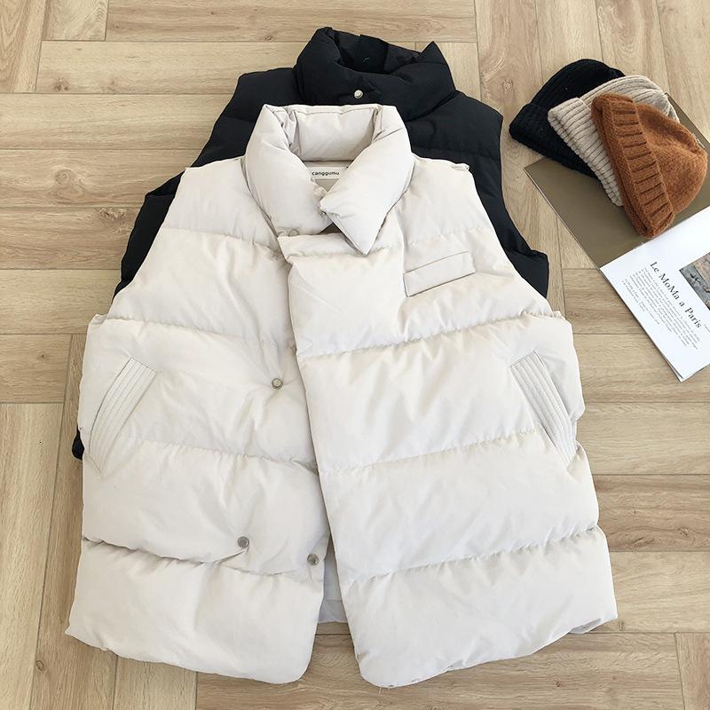Winter Autumn Parka Vest Coat Jacket Down Cotton Vest Sleeveless Cotton-padded Clothes High Neck Solid Color Cotton Coat, Beige
Winter Autumn Parka Vest Coat Jacket Down Cotton Vest Sleeveless Cotton-padded Clothes High Neck Solid Color Cotton Coat, Beige