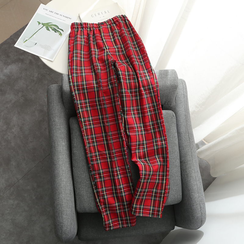Soft girls elegant plaid straight pants 2020 fashion ladies vintage high waist trousers streetwear girls chic pant women stylish LJ201030