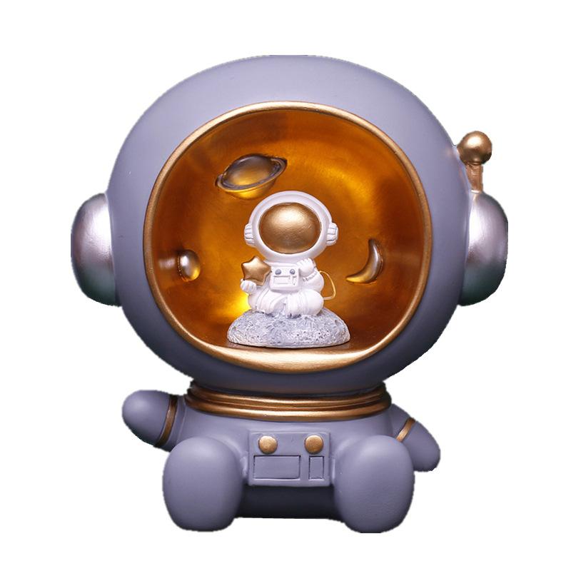 

2021 NEW Creative Spaceman Piggy Bank Home Furnishing Astronaut Night Light Home Decoration Astronaut Night Light Gift for Child