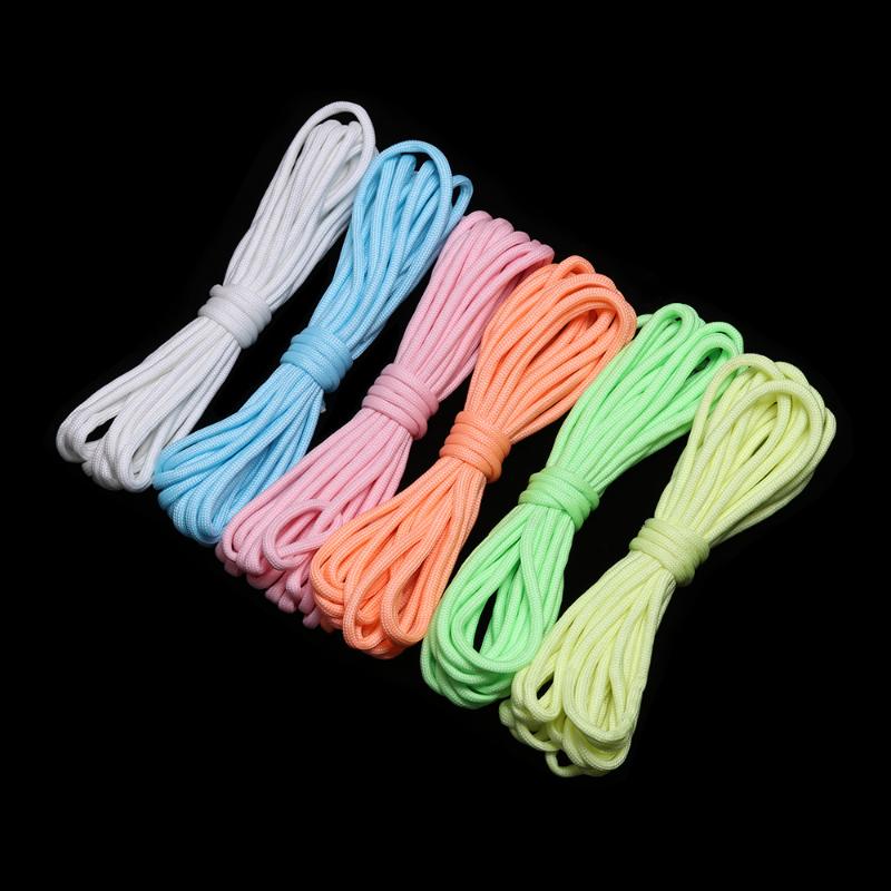 High Quality 3/5/10 Meters Survival Paracord Luminous Rope Camp Glow Paracord 550LB 7 Strands Lanyard Ropes Outdoor Ropes
High Quality 3/5/10 Meters Survival Paracord Luminous Rope Camp Glow Paracord 550LB 7 Strands Lanyard Ropes Outdoor Ropes