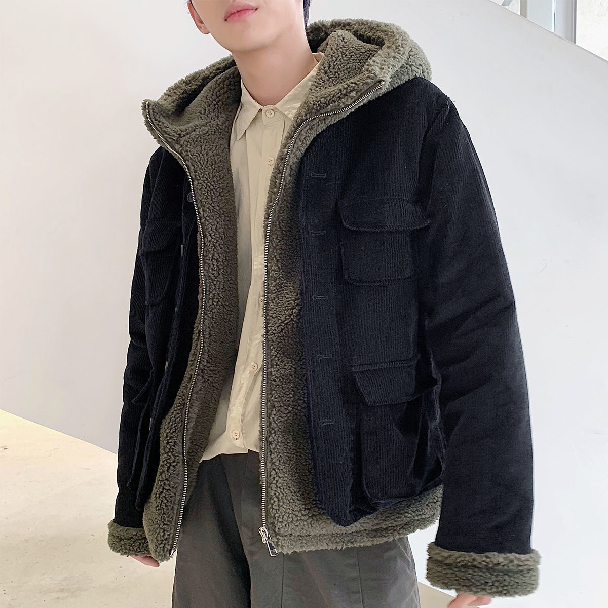 Men' 2021 Cotton Autumn New Wick Lamp Two Quilted Cotton-quilted Clothing Male Youth ZR83, Black
Men' 2021 Cotton Autumn New Wick Lamp Two Quilted Cotton-quilted Clothing Male Youth ZR83, Black