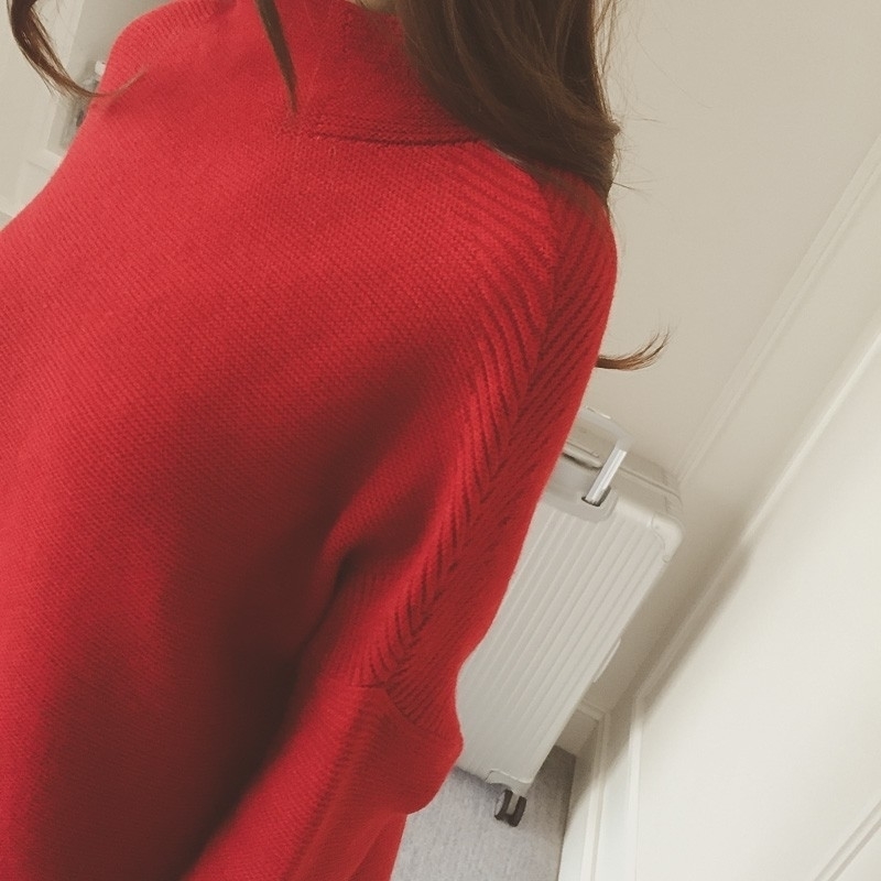 2019 Autumn Winter Women Loose Knitted Sweater Oversized Long Sleeves O-Neck Tops Women Outwear Pullovers T200319