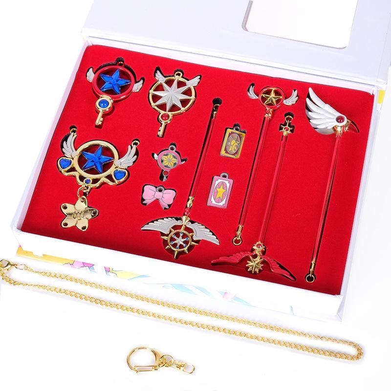 11pcs Set Anime Cardcaptor Card Captor Kinomoto Sakura Athemis Card Girl Star Bird Magic Wand Stick Cosplay Keychain Pendants1
11pcs Set Anime Cardcaptor Card Captor Kinomoto Sakura Athemis Card Girl Star Bird Magic Wand Stick Cosplay Keychain Pendants1