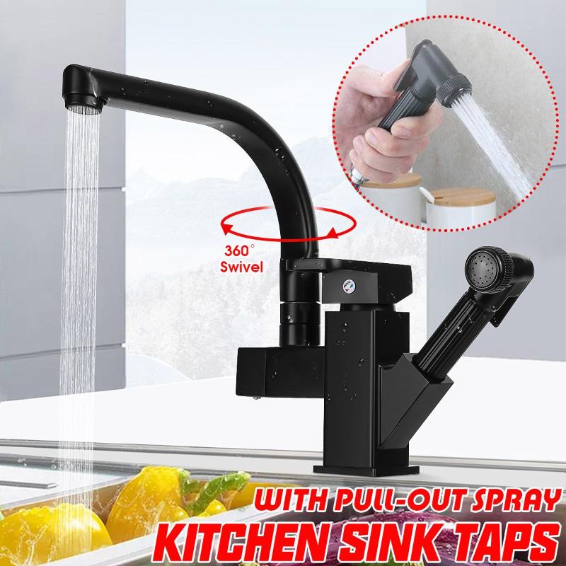 NEW Kitchen Faucet Sink Mixer Taps Cold And Hot 360°Swivel Spout With Pull Out Spray Basin Faucets & 2 Hose
NEW Kitchen Faucet Sink Mixer Taps Cold And Hot 360°Swivel Spout With Pull Out Spray Basin Faucets & 2 Hose