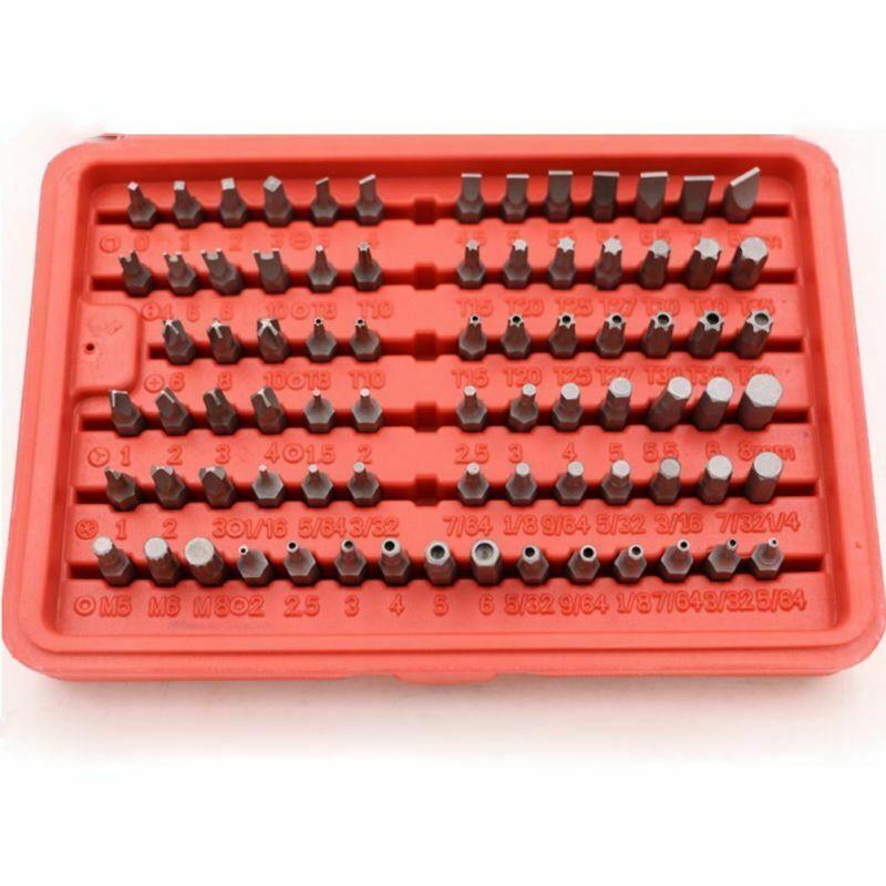 2025 new 100 Pcs Security Screwdriver Bit Set Torx Star Pozi Hex Tamper Proof Bolts QCGJ0199325963435900 Free shipping