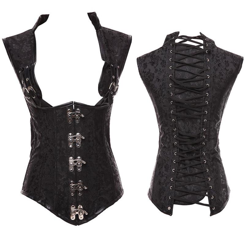 Leather Corset Steampunk Corset Women Sexy Neck Strap Gothic Bustier Overbust Outwear corselet Top Fashion Corselet, T8404
Leather Corset Steampunk Corset Women Sexy Neck Strap Gothic Bustier Overbust Outwear corselet Top Fashion Corselet, T8404
