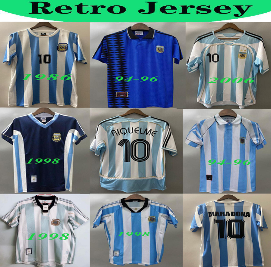 1986 1978 Top Argentina Retro Soccer Jersey Maradona RIQUELME Vintage Classic 94 98 Retro Argentina TEVEZ CRESPO 2006 Retro Football Shirts, White
1986 1978 Top Argentina Retro Soccer Jersey Maradona RIQUELME Vintage Classic 94 98 Retro Argentina TEVEZ CRESPO 2006 Retro Football Shirts, White
