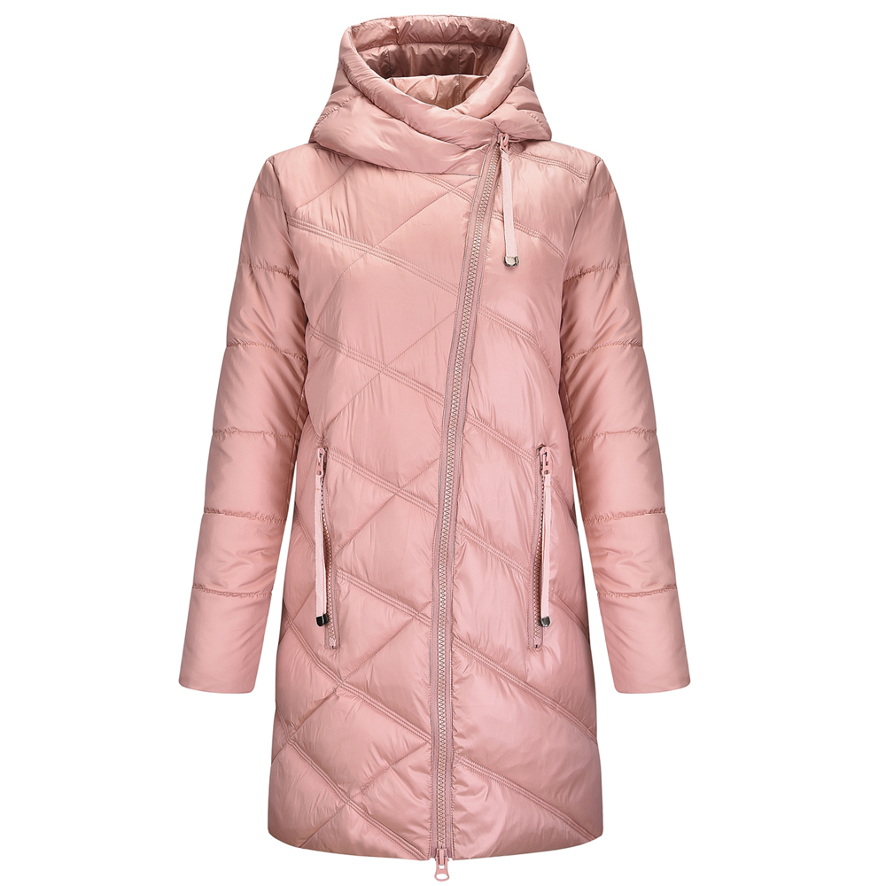 Women's Winter Warm Hooded Parka Jacket Coat Thickened Cotton Padded Overcoat Jackets and Coats 201217